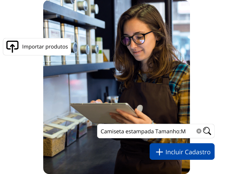 Tela do módulo Estoque